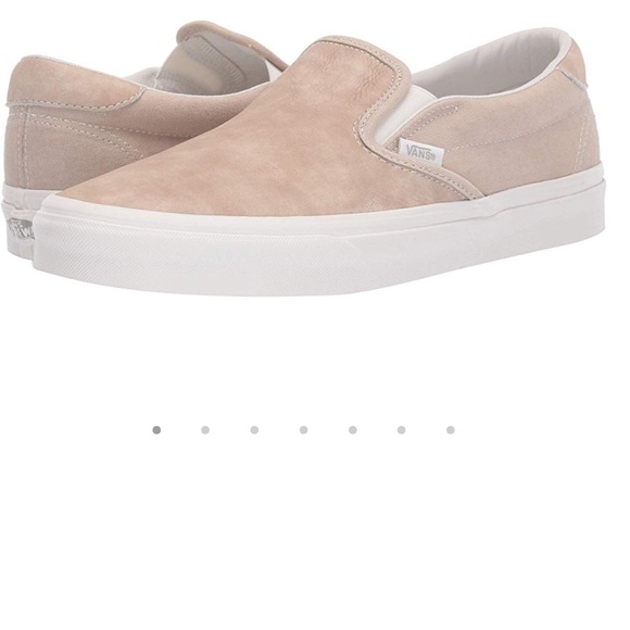 blush pink vans slip ons